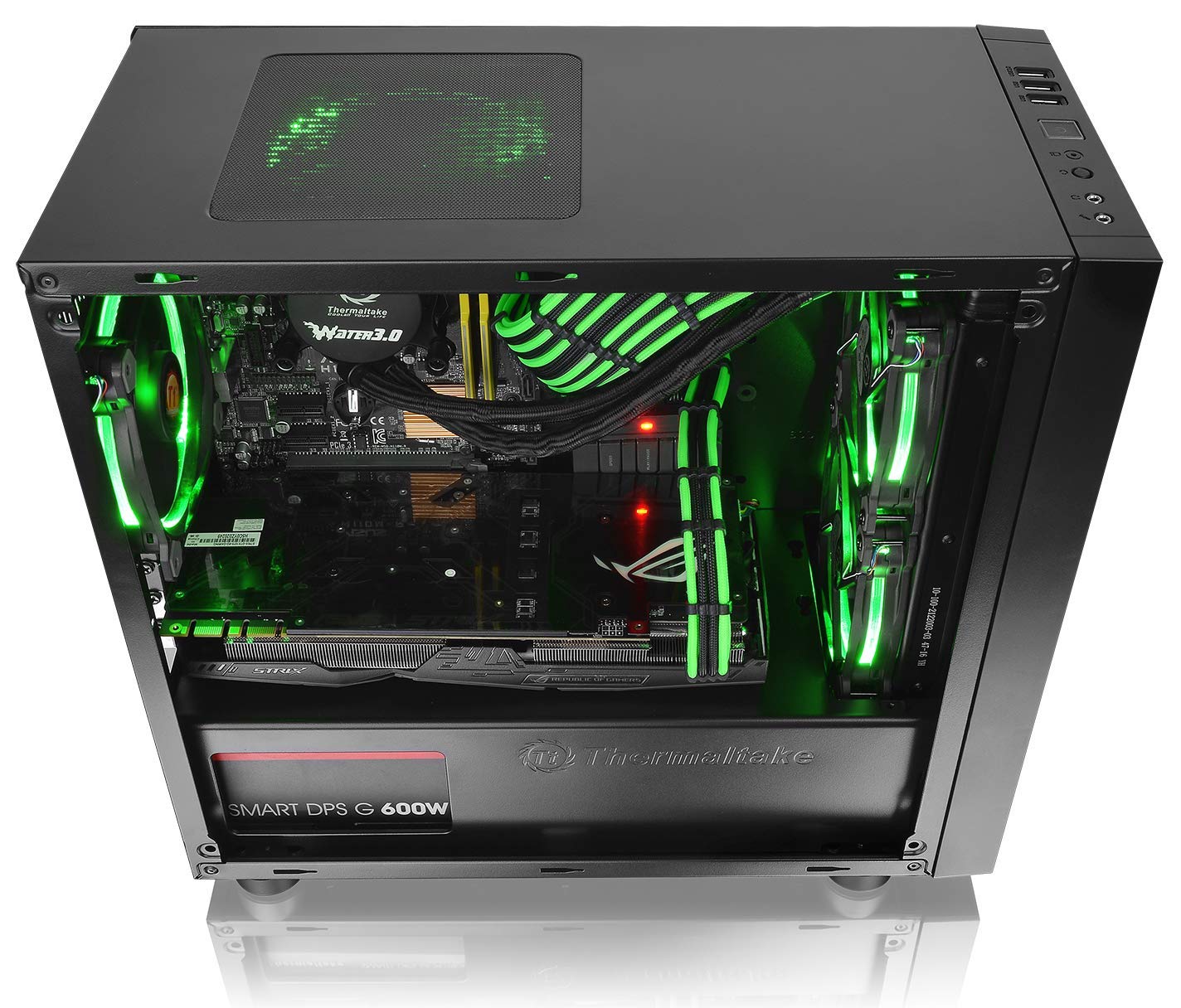 Thermaltake Versa H17 Black Micro ATX Mini Tower Gaming PC Case - Compact Computer Case with 120mm Rear Fan Pre-Installed | Perfect for Small Form Factor Gaming Rigs & Home Office Setups