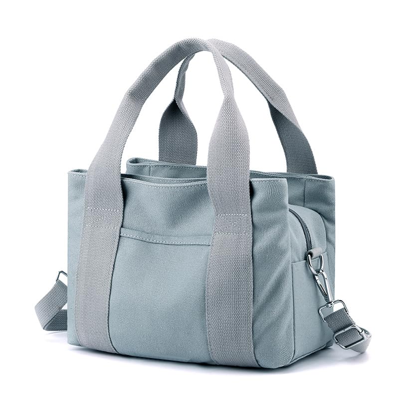 Stylish Canvas Tote Bags for Women - Large Shoulder Hobo Handbag with Multiple Pockets - Perfect for Work, Shopping & Travel (2023 Fashion)