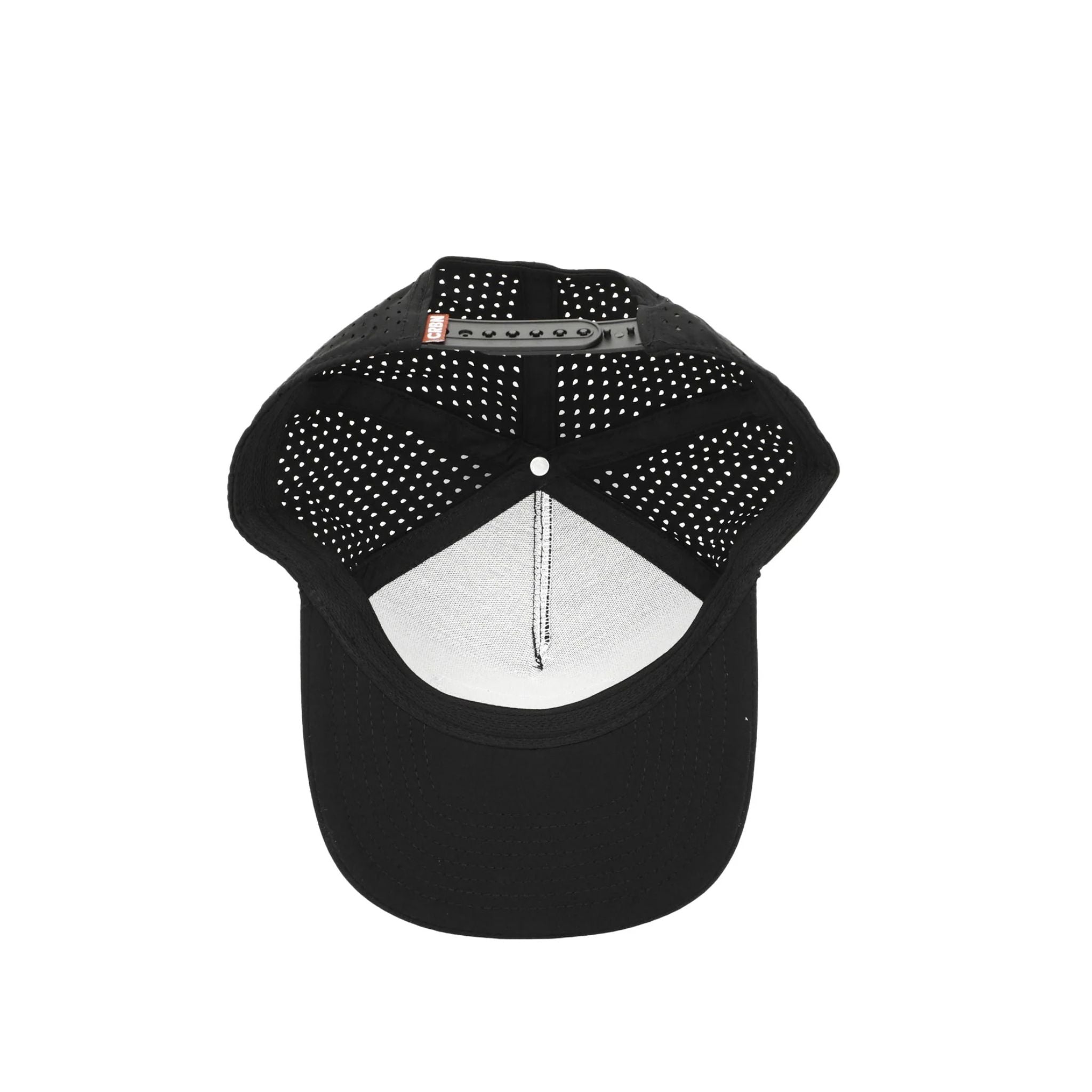 CRBN Quick Dry Performance Trucker Hat - Breathable Mesh Back, Moisture Wicking, Adjustable Snapback for Men & Women - Perfect for Running, Hiking, Outdoor Sports (Black)