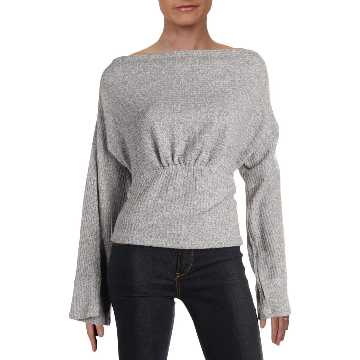 Free Women's Thermal Crop Top Pullover Sweater - Cozy Winter Layering Piece for Casual Outfits & Cold Weather Fashion