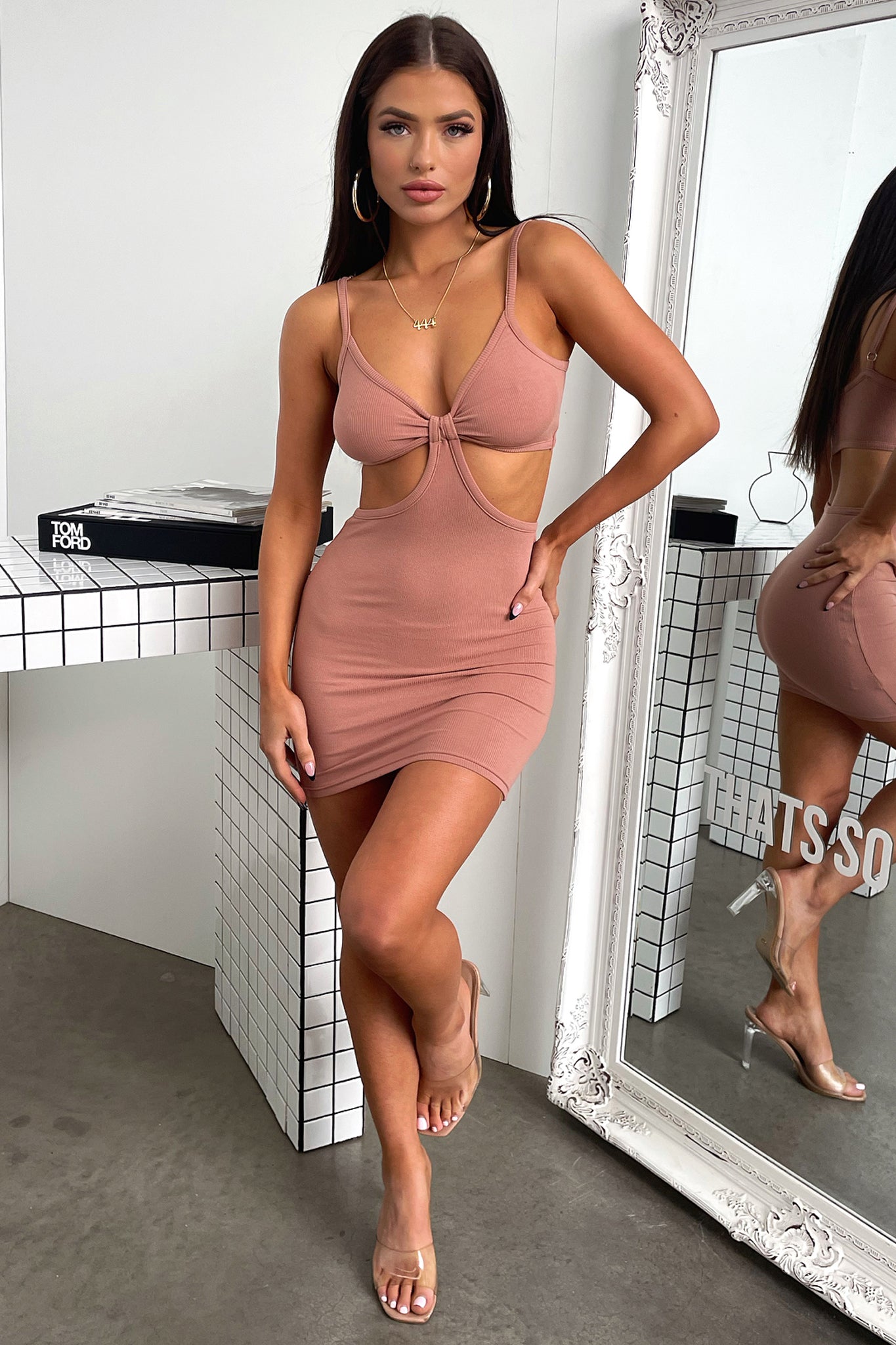Stylish Island Dress in Mocha - Perfect for Beach Vacations, Summer Outings & Boho Chic Fashion