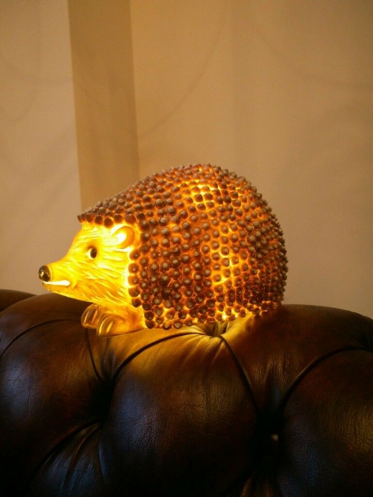 Cute Hedgehog Night Light - LED Desk Lamp for Kids Room, Nursery, Bedroom - Soft Glow Nightlight for Sleep, Relaxation & Decor