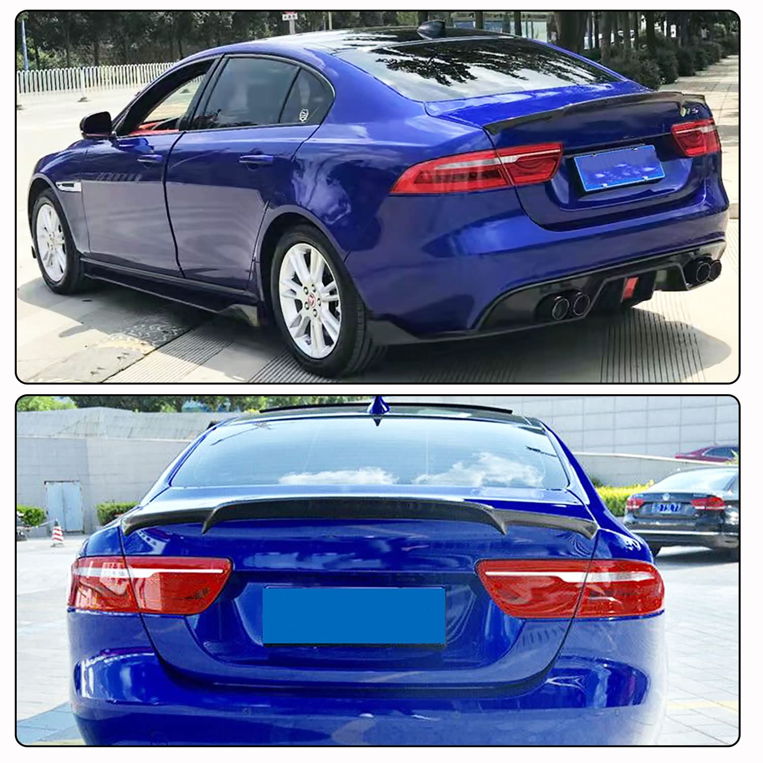 Carbon Fiber Trunk Spoiler for Jaguar XE Sedan 2015-2018 | High Kick Rear Boot Lid Wing Lip | Car Styling & Aerodynamic Upgrade | Perfect for Street Racing & Show Car Customization