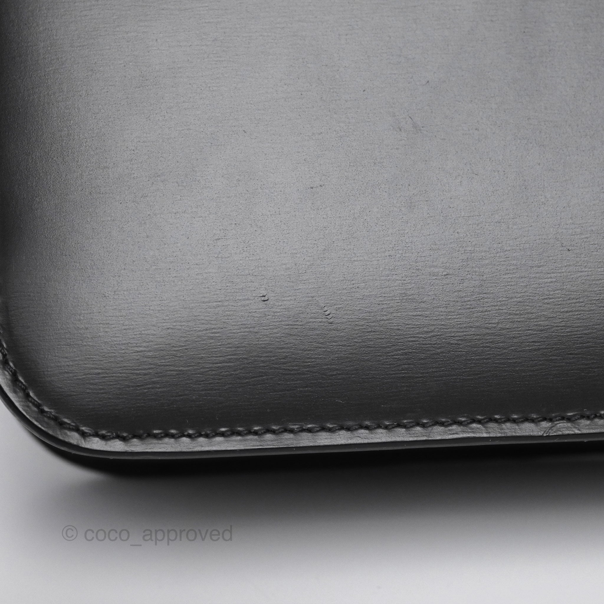 Celine Teen Classic Box Flap Bag in Dark Grey Box Calfskin Leather - Perfect for Work, Travel & Everyday Luxury