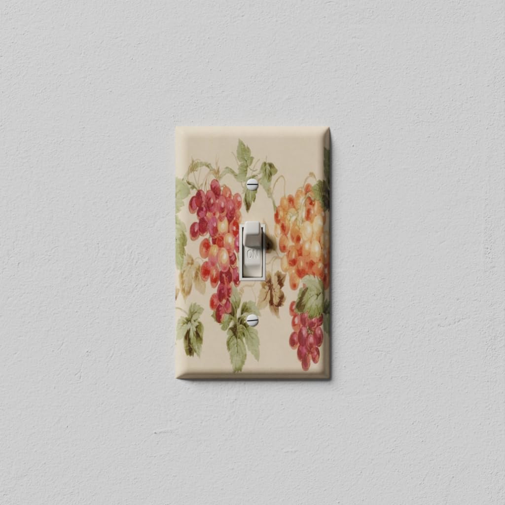Grape Decorative Light Switch Cover - Single Toggle Plate for Home Decor