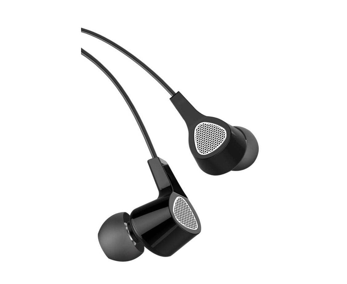 Faster F15 Wired Noise Cancelling Earbuds with Mic for Phone Calls - Black | Perfect for Commuting, Workouts & Online Meetings