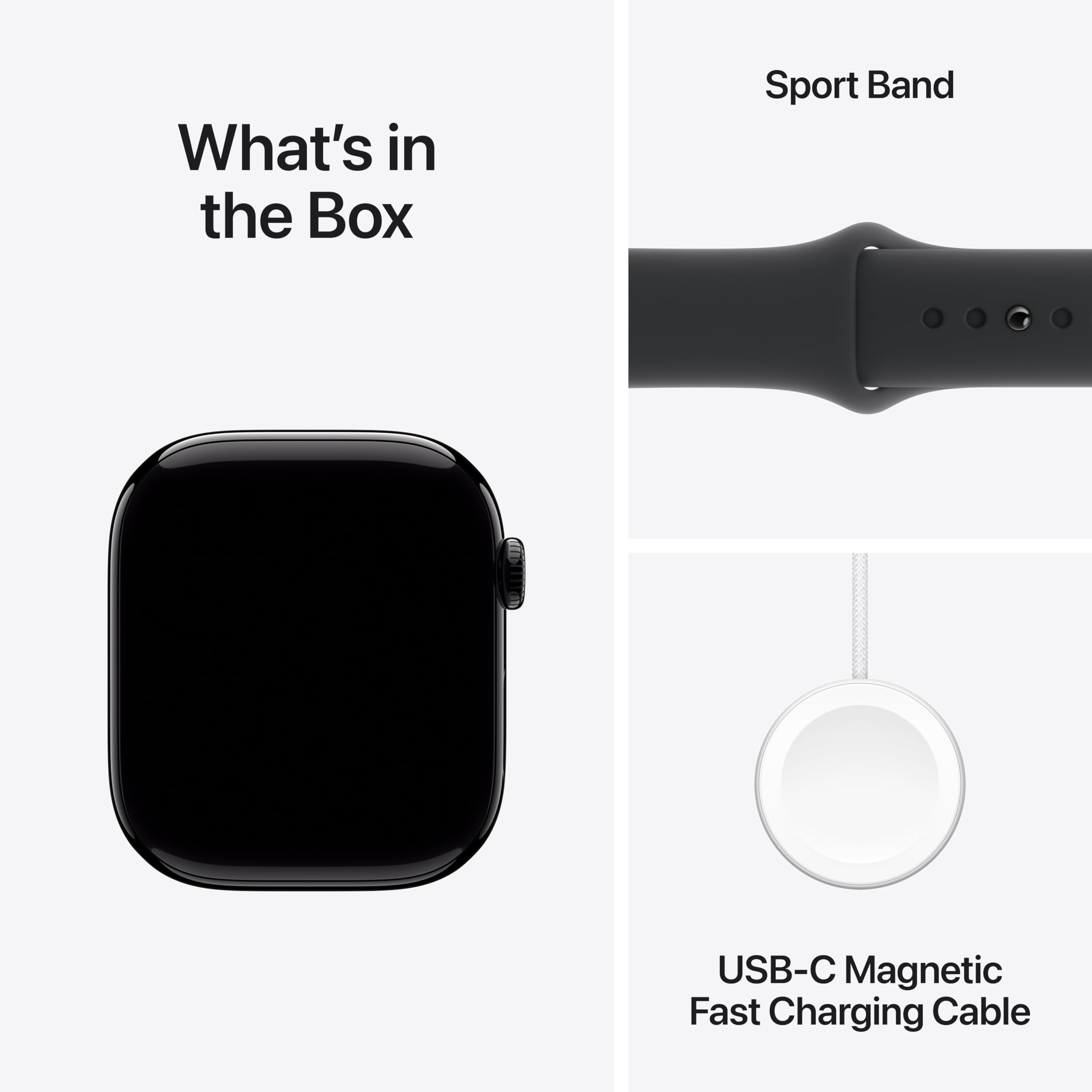 Apple Watch Series 10 [GPS + Cellular 46mm] Smartwatch - Jet Black Aluminum Case with Black Sport Band (M/L) | Fitness Tracker, ECG App, Always-On Retina Display, Water Resistant | Perfect for Workouts, Swimming & Daily Activity Tracking