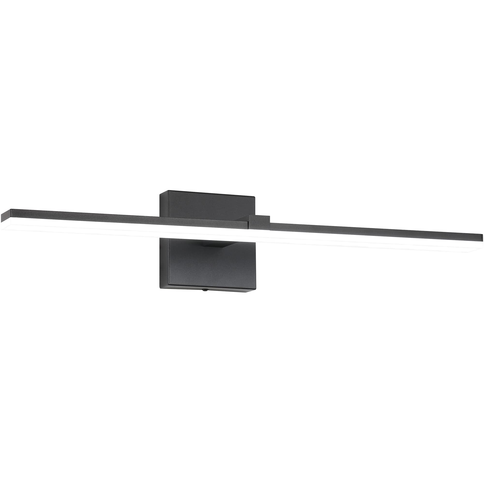 ZUZITO 24 Inch Modern Black LED Bathroom Vanity Light Fixture - Dimmable Mirror Light Bar for Bathroom, Bedroom & Makeup Area - Energy Saving Waterproof Lighting Solution