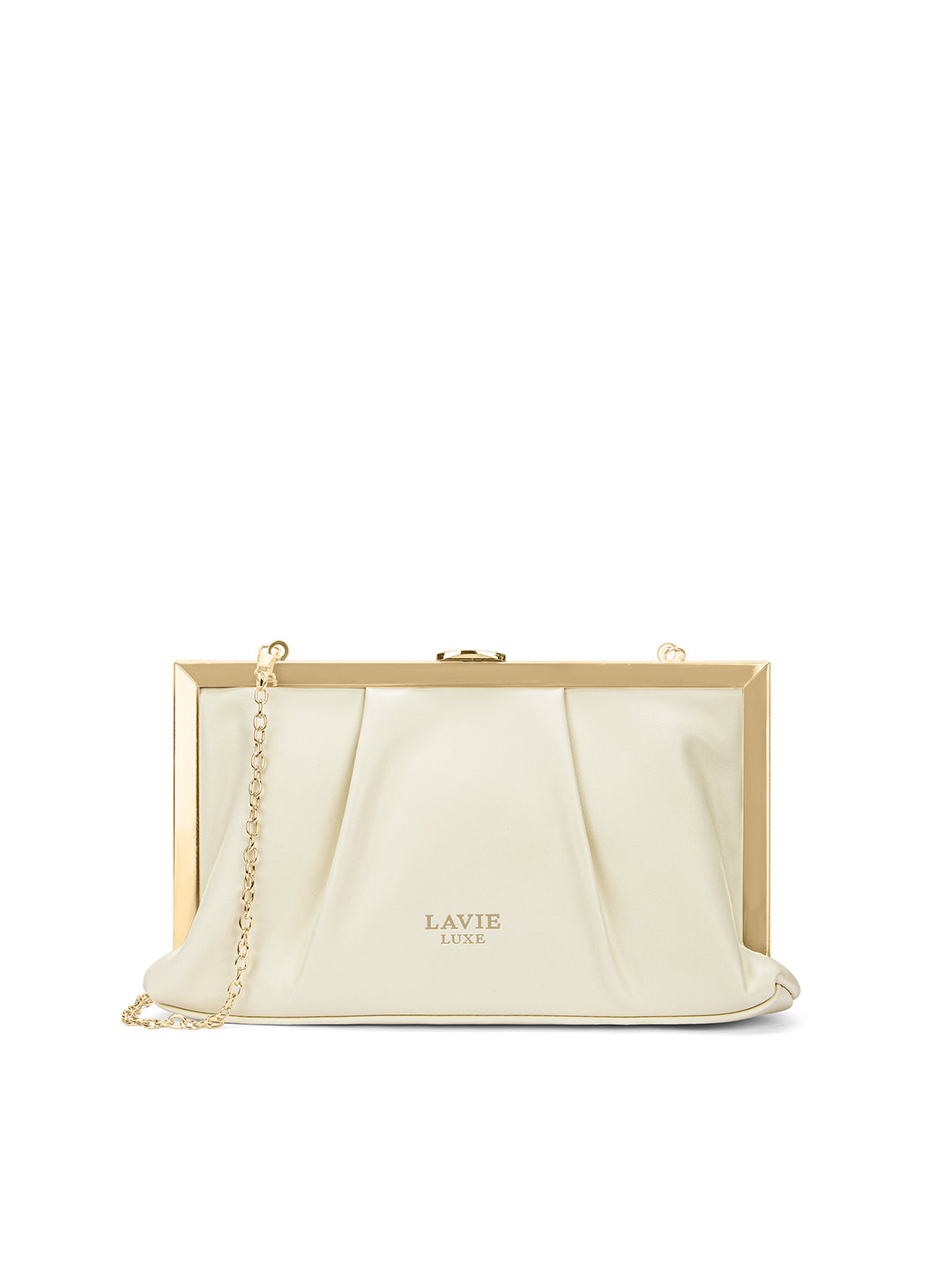 Pleatz25 Medium Frame Clutch Bag for Women - Stylish Crossbody Purse with Adjustable Strap, Perfect for Parties, Date Night & Everyday Use