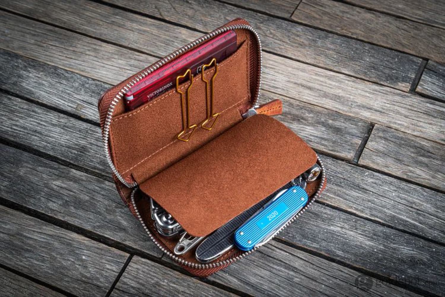 Premium Galen Leather EDC Wallet - Handmade Crazy Horse Tan Bifold Wallet for Men | Perfect for Everyday Carry, Travel & Minimalist Lifestyle