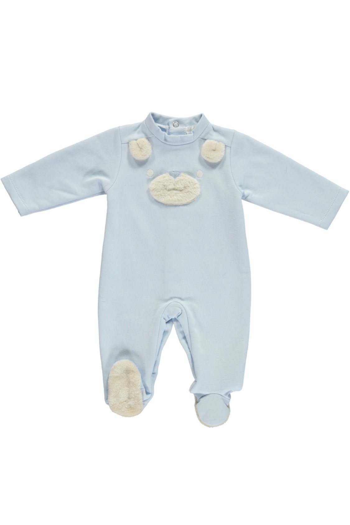 Sloane Fluffy Teddy Bear Sleepsuit for Baby & Toddler - Soft & Cozy Pajamas for Winter Nights, Playtime & Nursery Comfort