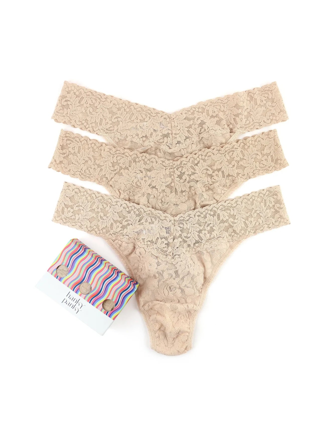3 Pack Original Rise Thongs for Women - Soft Cotton Underwear, Comfortable Everyday Panties, Perfect for Yoga, Gym & Lounge Wear
