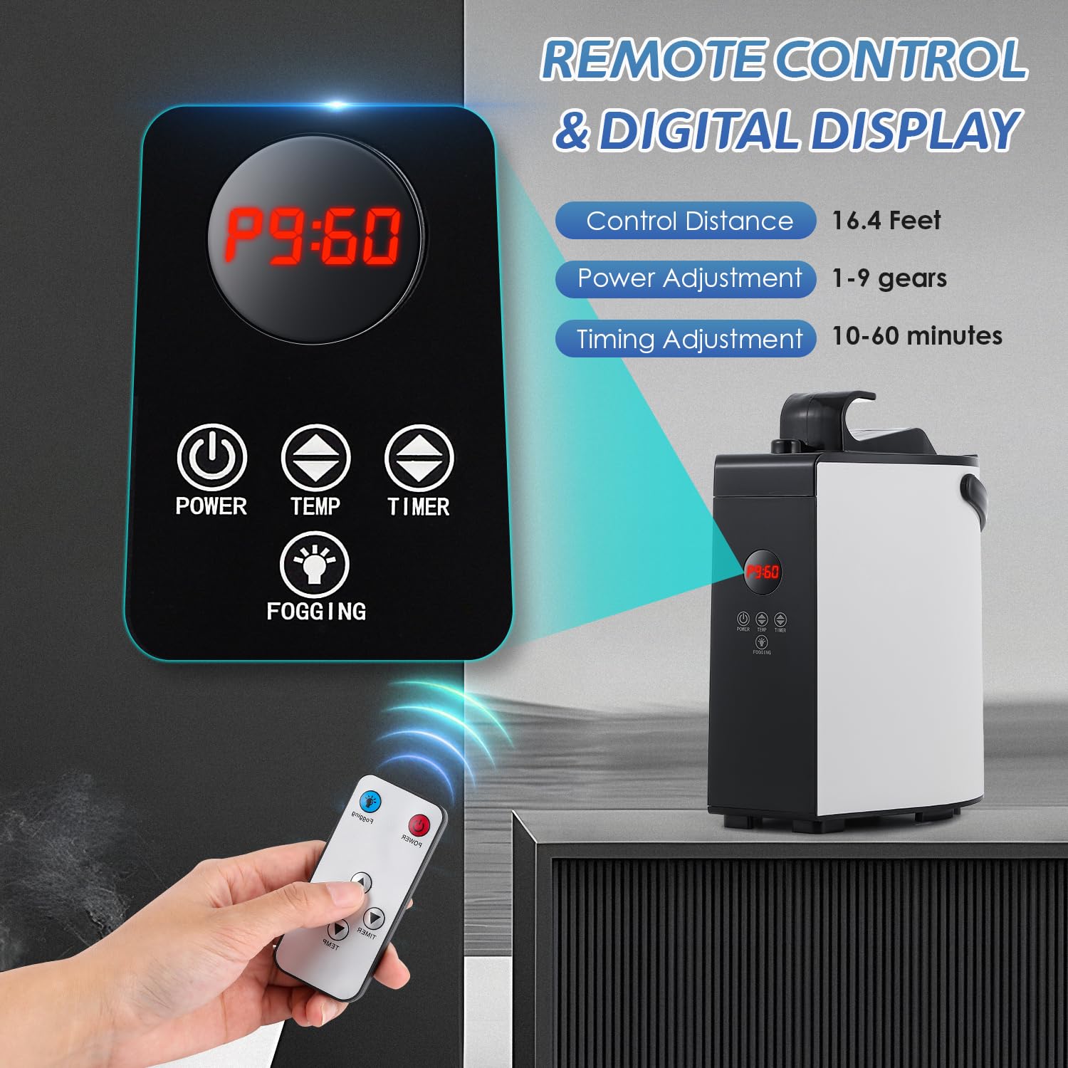 1300W Portable Sauna Steamer Machine - 3L Capacity with Remote Control & Digital Display | 304 Stainless Steel Steam Pot Generator | Fast Heating with Timer & Temperature Control | Perfect for Home Spa, Yoga Relaxation & Detox Therapy
