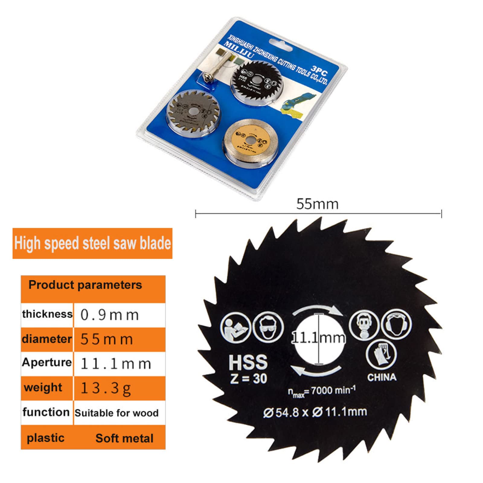 Premium HSS Mini Circular Saw Blades - Wood & Metal Cutting Discs for Drill Rotary Tools | Power Tool Accessories for DIY Projects, Woodworking & Metal Fabrication