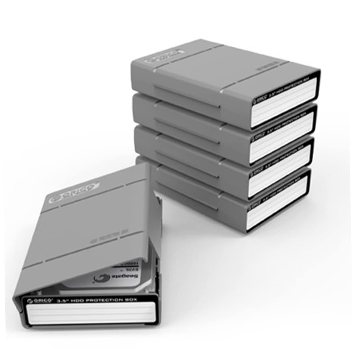 Jojofuny 3.5 Inch Hard Drive Protective Case - Shockproof & Durable HDD Storage Box for Computer Accessories, External Hard Disk Carrying Case - Perfect for Travel, Office & Data Backup Protection