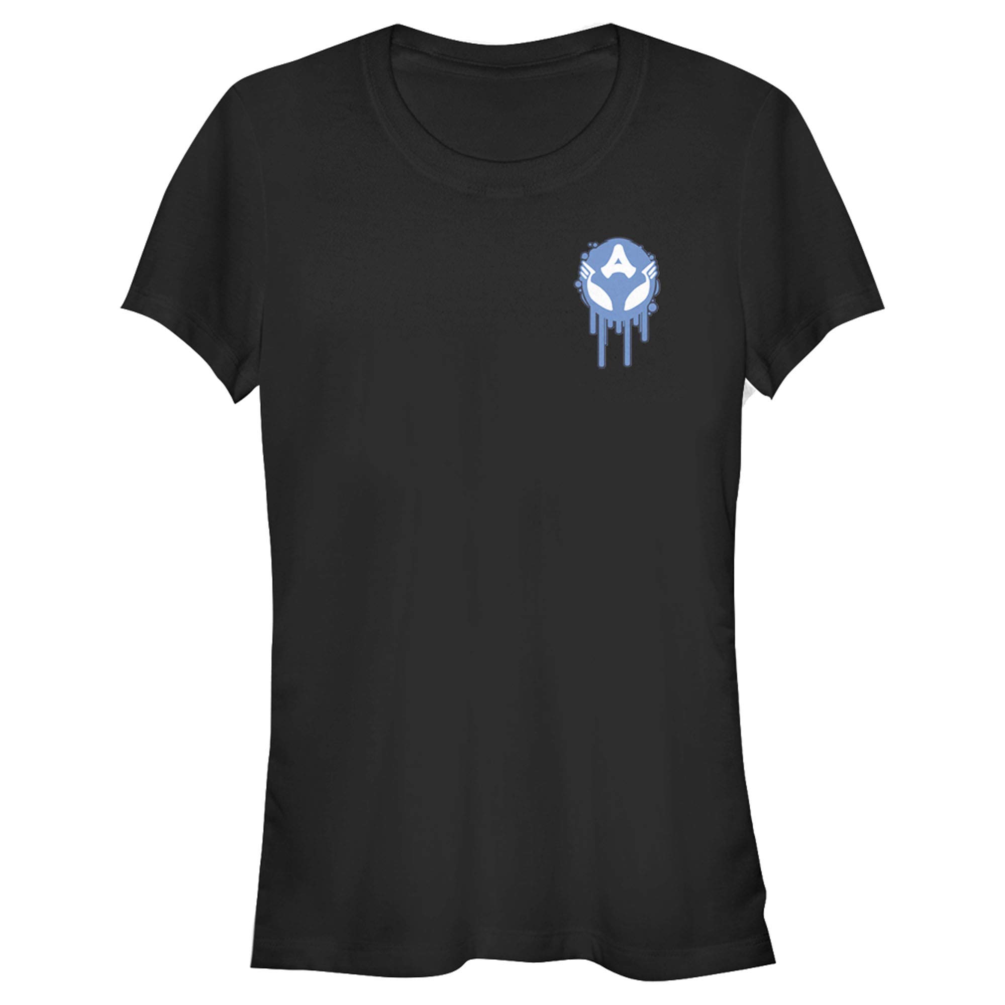 Marvel Junior's Captain America Venom Infected Badge Graphic T-Shirt for Kids | Superhero Costume & Casual Wear