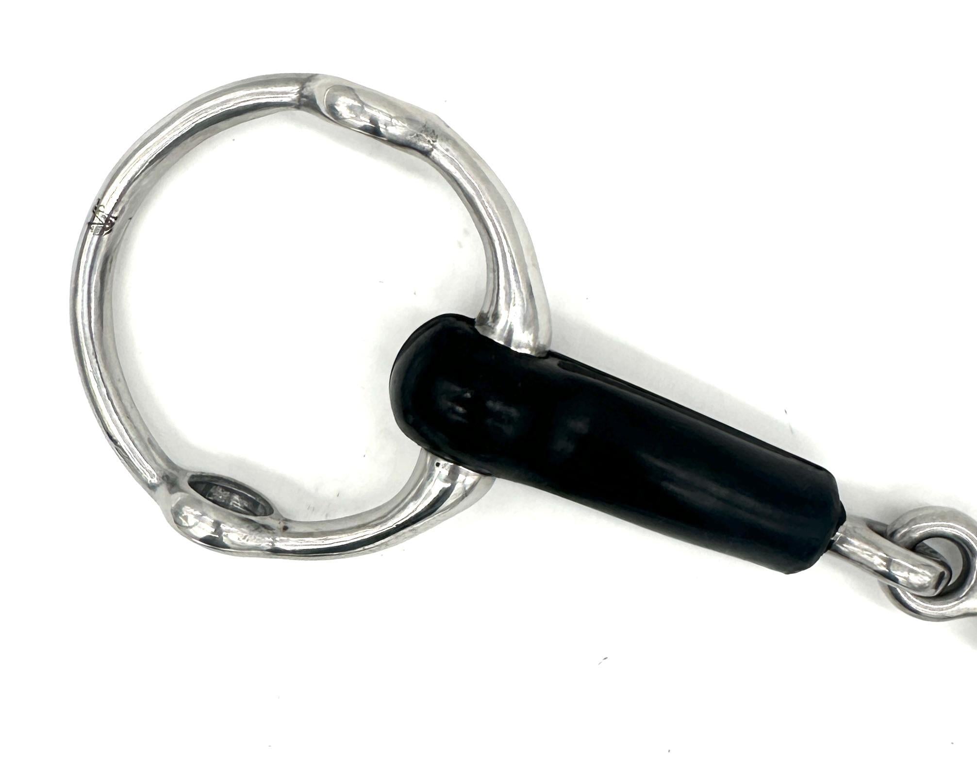 Jake Adams Rubber Single Jointed Fixed Gag Bit for Horse Training - Durable & Comfortable Equestrian Equipment for Dressage, Jumping & Trail Riding