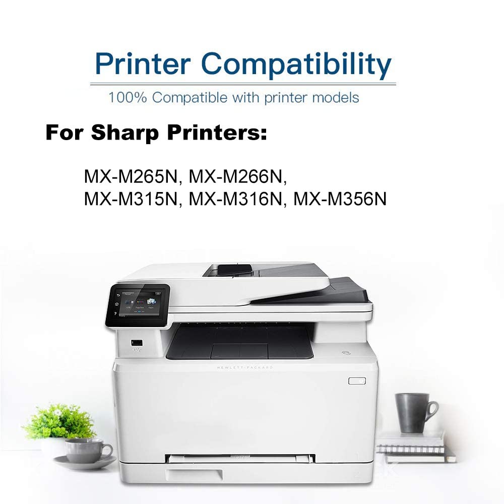 10-Pack Black High Capacity Laser Printer Cartridge - Compatible with Sharp MX-M265N, MX-M266N, MX-M315N, MX-M316N, MX-M356N - Replacement for MX-315NT MX315NT - Ideal for Office & Home Printing Needs