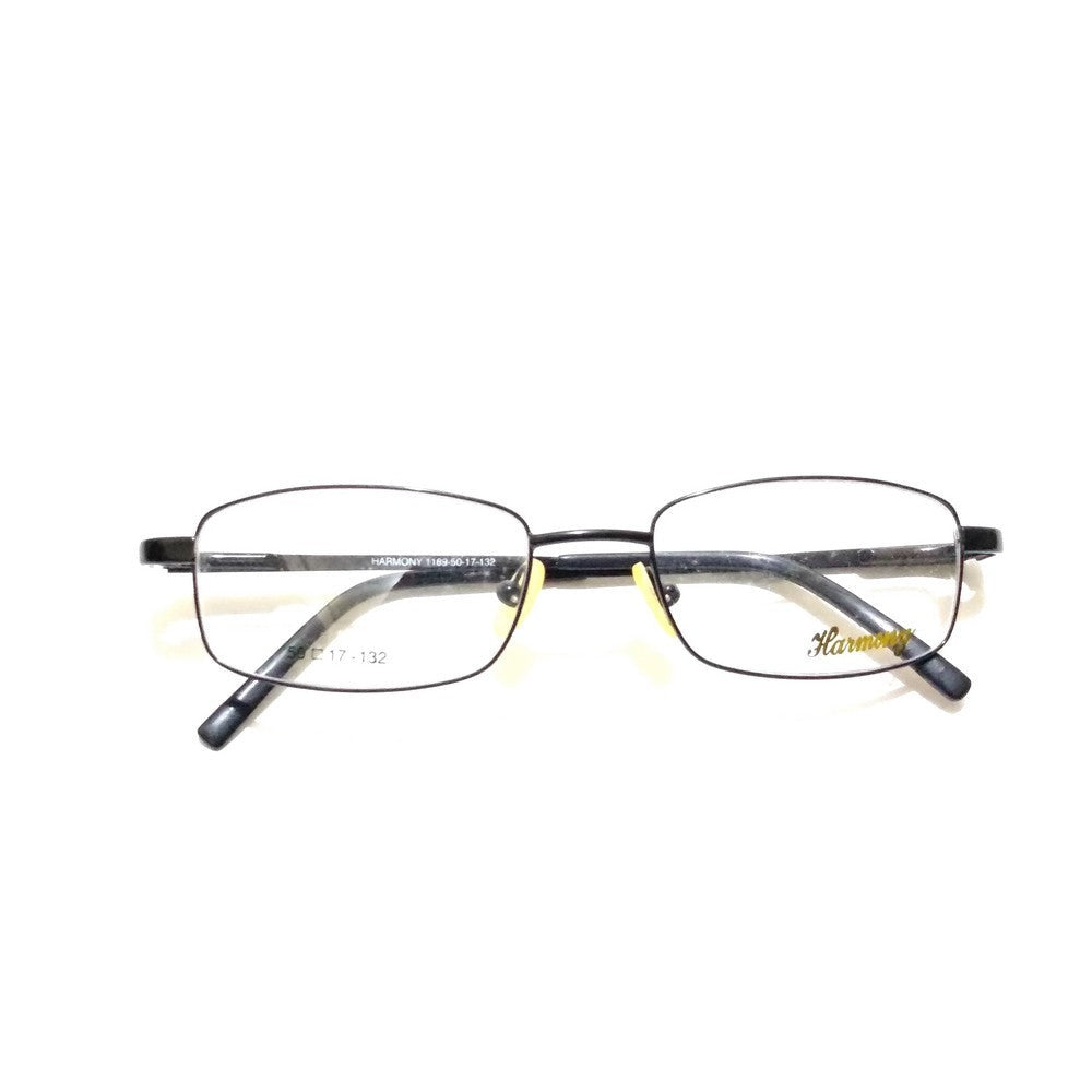 Premium Black Full Frame Rectangle Progressive Glasses - No-Line Multifocal Bifocal Lenses (1189BK) | Ideal for Reading, Computer Work & Everyday Use