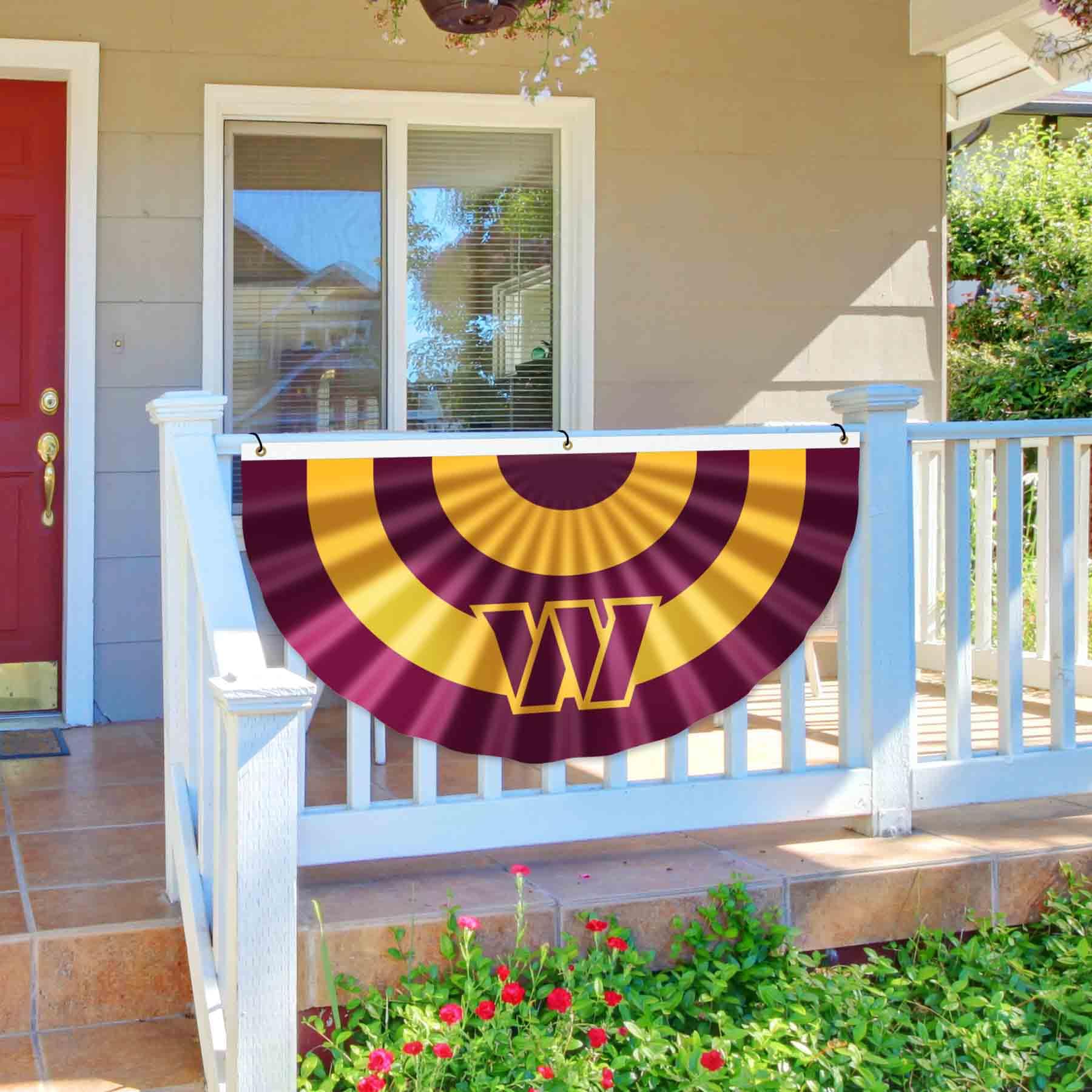 Washington Commanders NFL Bunting Pleated Fan Banners - Team Spirit Decor for Game Day, Tailgating & Home Decor