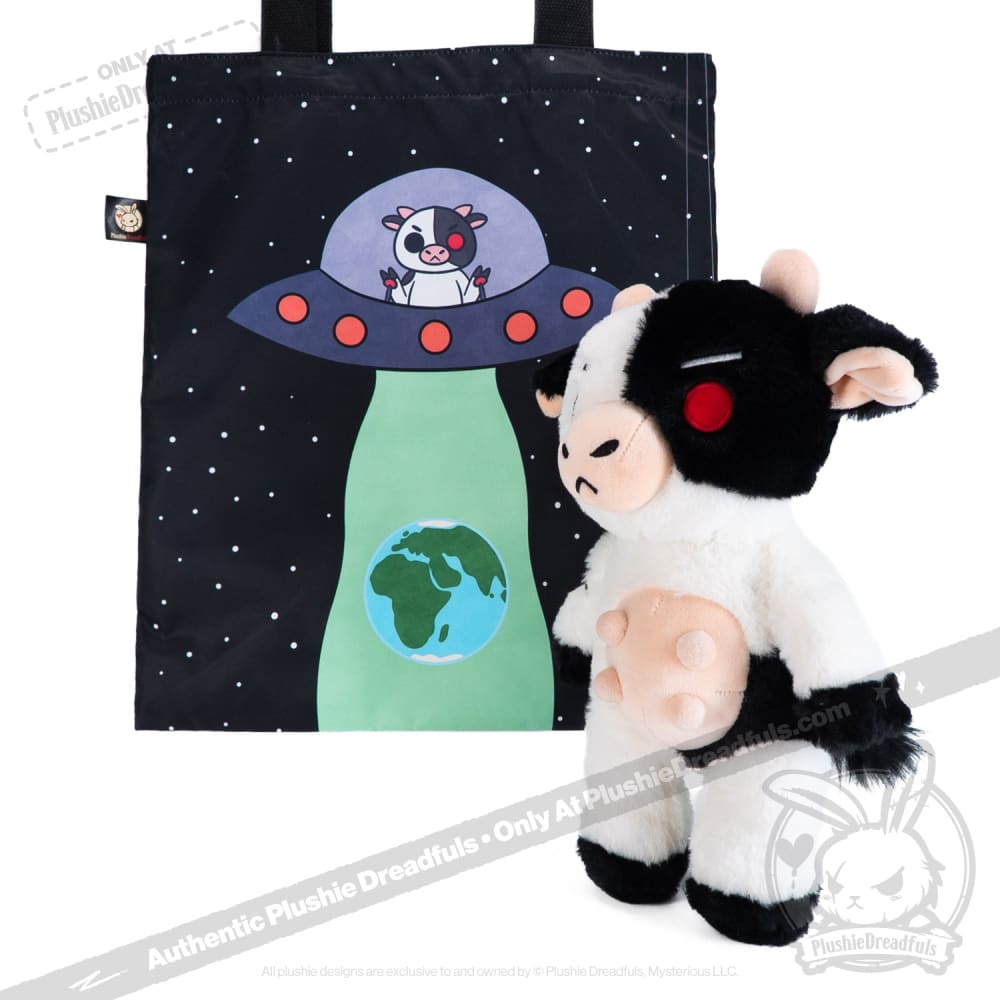 Plushie Dreadfuls Mad Cow Plush Stuffed Animal - Soft Cuddly Toy for Kids, Unique Gift for Horror Fans, Perfect for Halloween Decor & Movie Nights