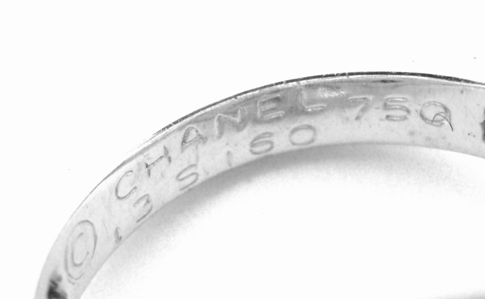Authentic Chanel Flower 18k White Gold Diamond Ring for Women - Luxury Vintage Jewelry Gift for Anniversary, Valentine's Day & Special Occasions