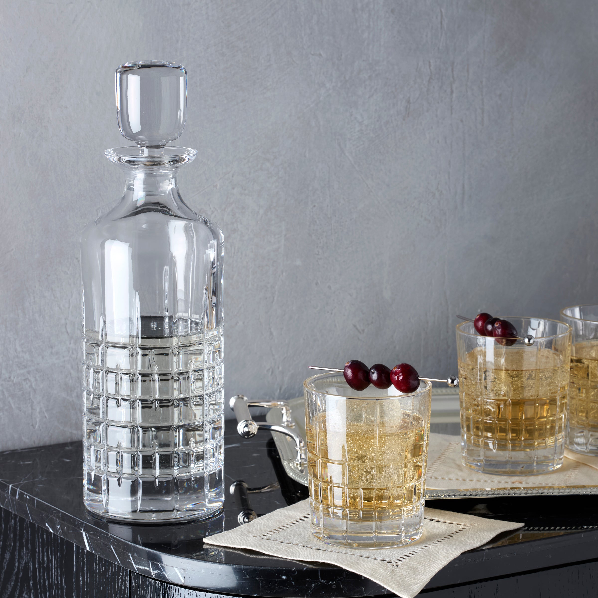 Premium Deklan Double Old Fashioned Whiskey Glasses Set of 4 - Heavy Base Crystal Clear Barware for Bourbon, Scotch & Cocktails - Perfect for Home Bars, Gifts & Entertaining