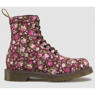 Cherry Red Rose Canvas Boots for Women - Stylish & Comfortable Ankle Boots for Casual Outfits, Date Nights & Fall Fashion