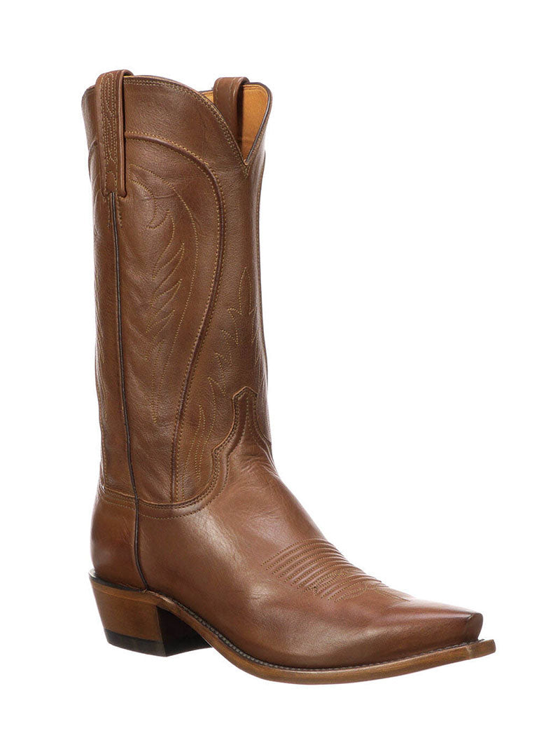 Lucchese N1596.54 Men's Classic Bart Ranch Hand Leather Boots - Burnished Tan - Western Cowboy Boots for Riding, Work & Outdoor Activities