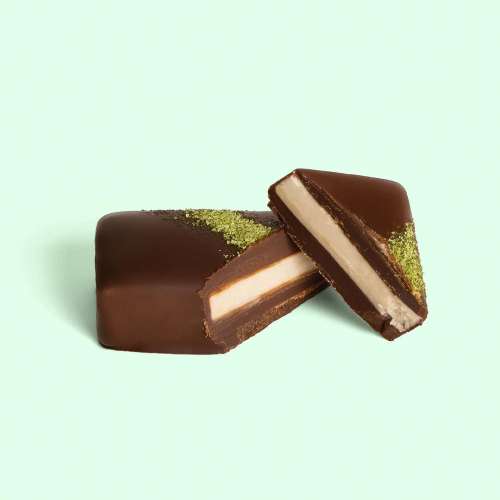 Loco Love Twin Pack 60g Dark Peppermint Creme - Premium Organic Chocolate for Gifts, Holidays & Romantic Occasions - Perfect for Valentine's Day, Anniversaries and Dessert Lovers