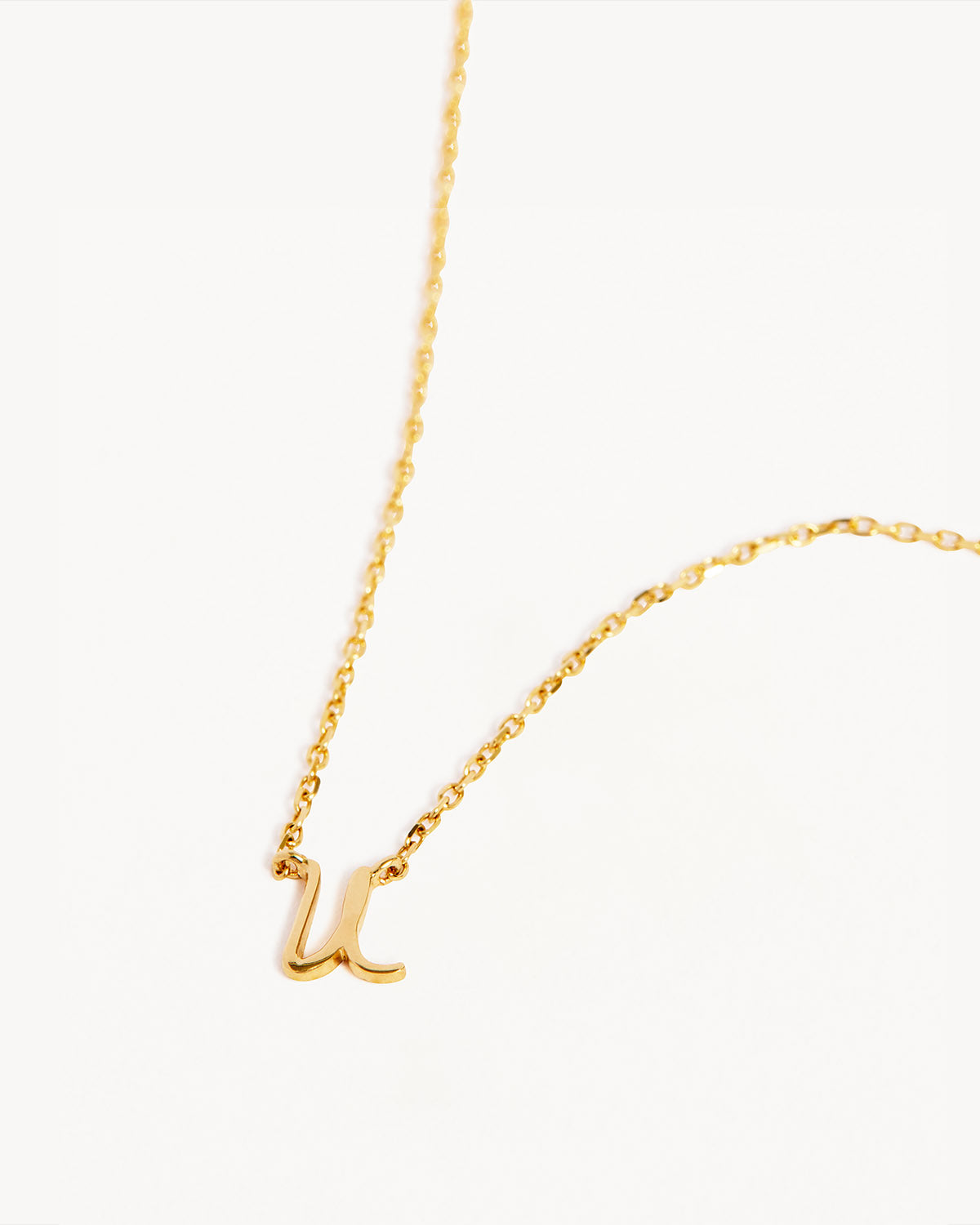 14K Solid Gold Love Letter Necklace for Women - Personalized Romantic Jewelry Gift for Her - Perfect for Anniversaries, Valentine's Day & Special Occasions