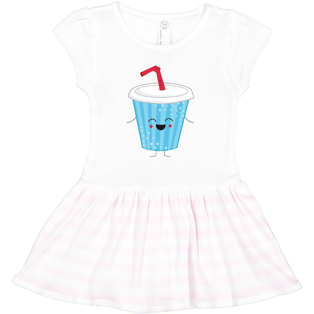 Inktastic Cute Kawaii Soda Pop Toddler Dress - Adorable Cartoon Soda Print Baby Girl Outfit for Birthday, Party & Casual Wear