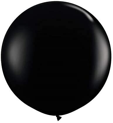 Premium 36 Inch Black Latex Balloons for Birthday, Wedding, Baby Shower Decorations | Jumbo Party Balloons for Indoor & Outdoor Events | Made in USA (Pack of 2) - Perfect for Halloween, Graduation, and Anniversary Celebrations
