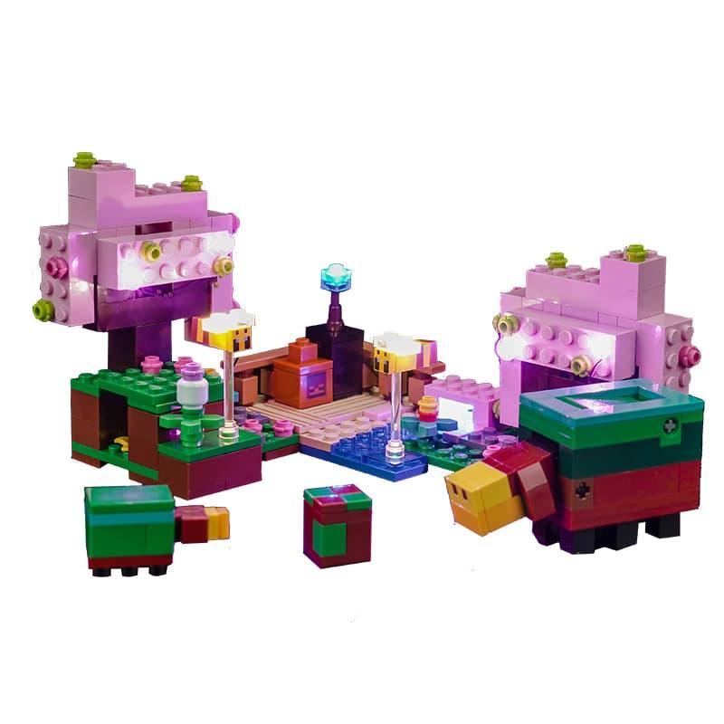 Best LEGO Minecraft The Cherry Blossom Garden 21260 Light Kit - DIY Building Blocks Lighting Set for Display & Decoration - Perfect for Gaming Rooms, Bedrooms, and LEGO Collections