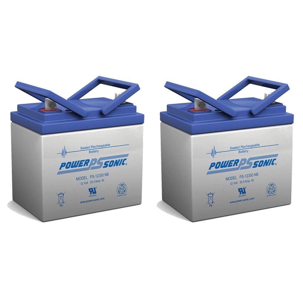 Power Sonic 12V 35AH Sealed Lead Acid Replacement Battery for Merits MP3R Gemini Wheelchair - 2 Pack - Perfect for Mobility Scooters, Medical Equipment & Emergency Backup Power