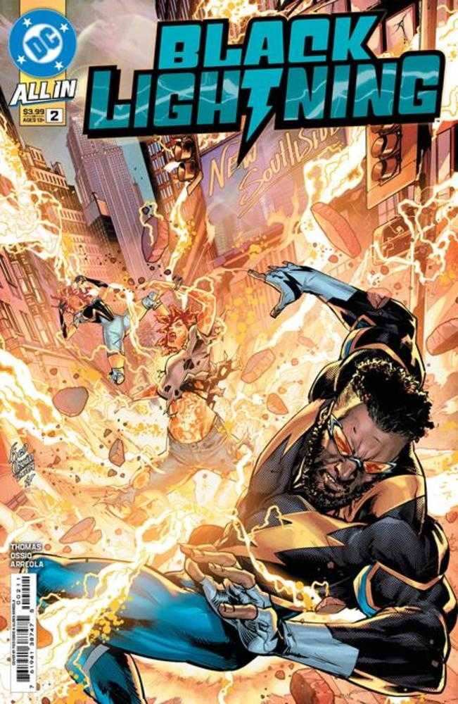 Black Lightning #2 Cover A Fico Ossio - DC Comics Collectible Edition - Perfect for Superhero Fans & Comic Book Collectors - Great for Display, Gifts & Home Decor