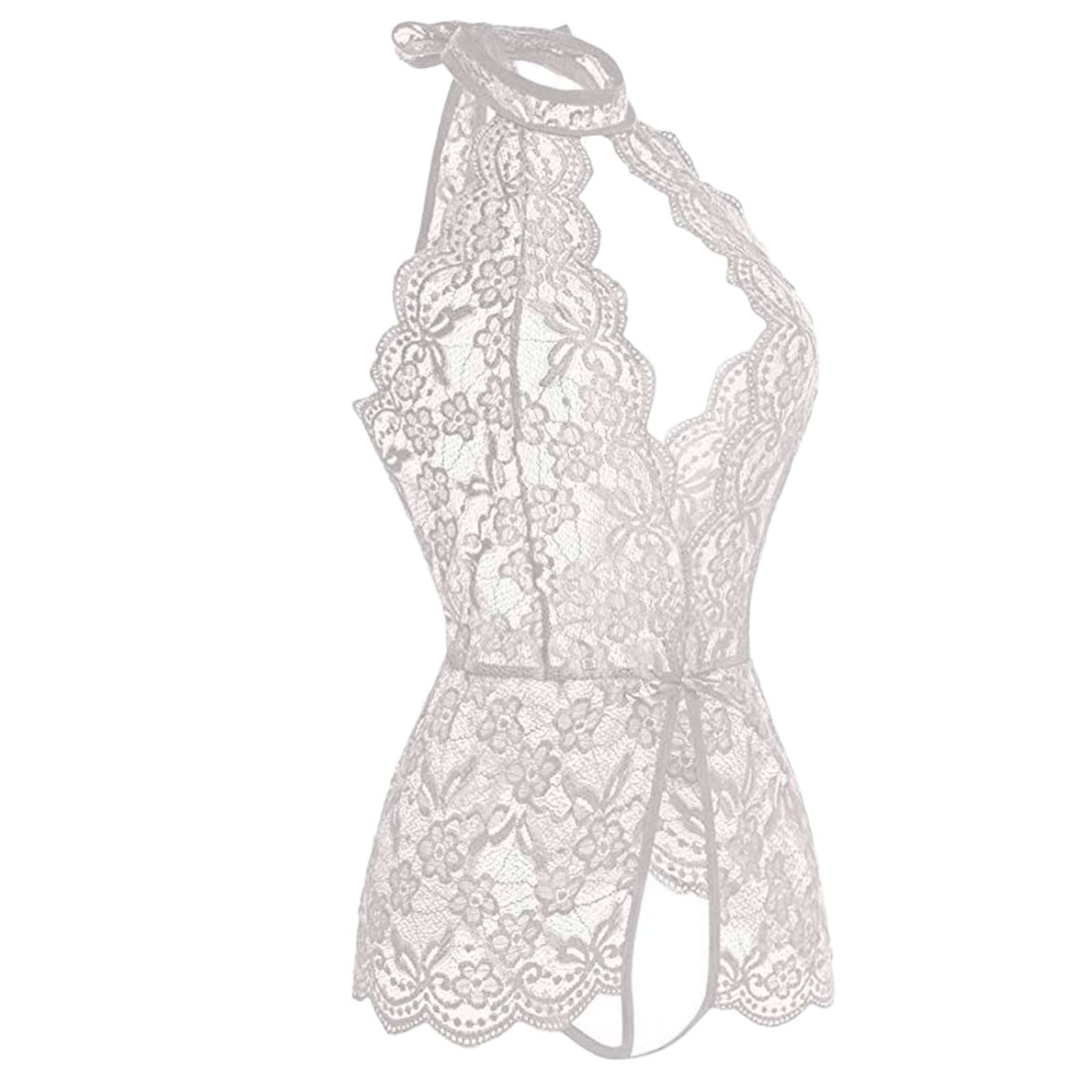 Sexy Red Plaid Lace Bandage Lingerie Set for Women - Roleplay Costume for Valentine's Day, Boudoir Photography & Romantic Nights