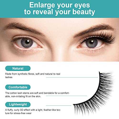 Waterproof 3D Magnetic Eyelashes with Eyeliner Kit - Natural Looking False Lashes for Dramatic Volume - Perfect for Weddings, Parties & Special Occasions