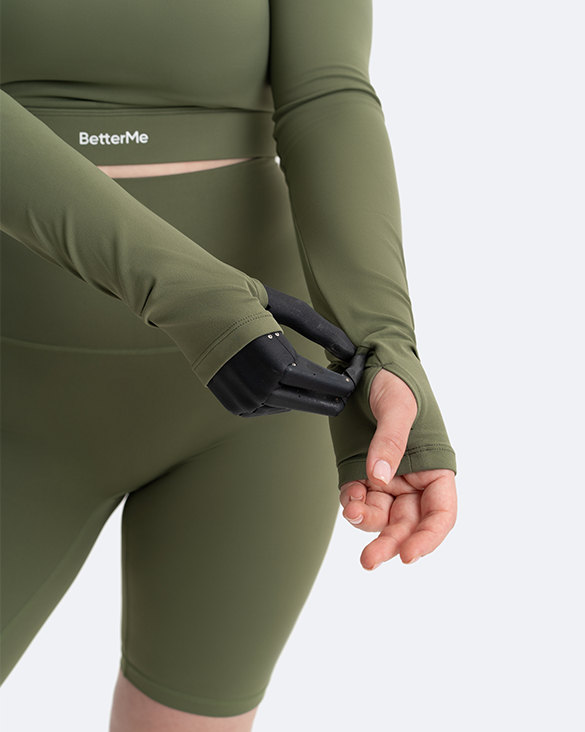 Women's Cropped Long Sleeve Shirt - Slim Fit Workout Top for Yoga & Gym - Creating Power Within - Perfect for Fitness, Running & Casual Wear