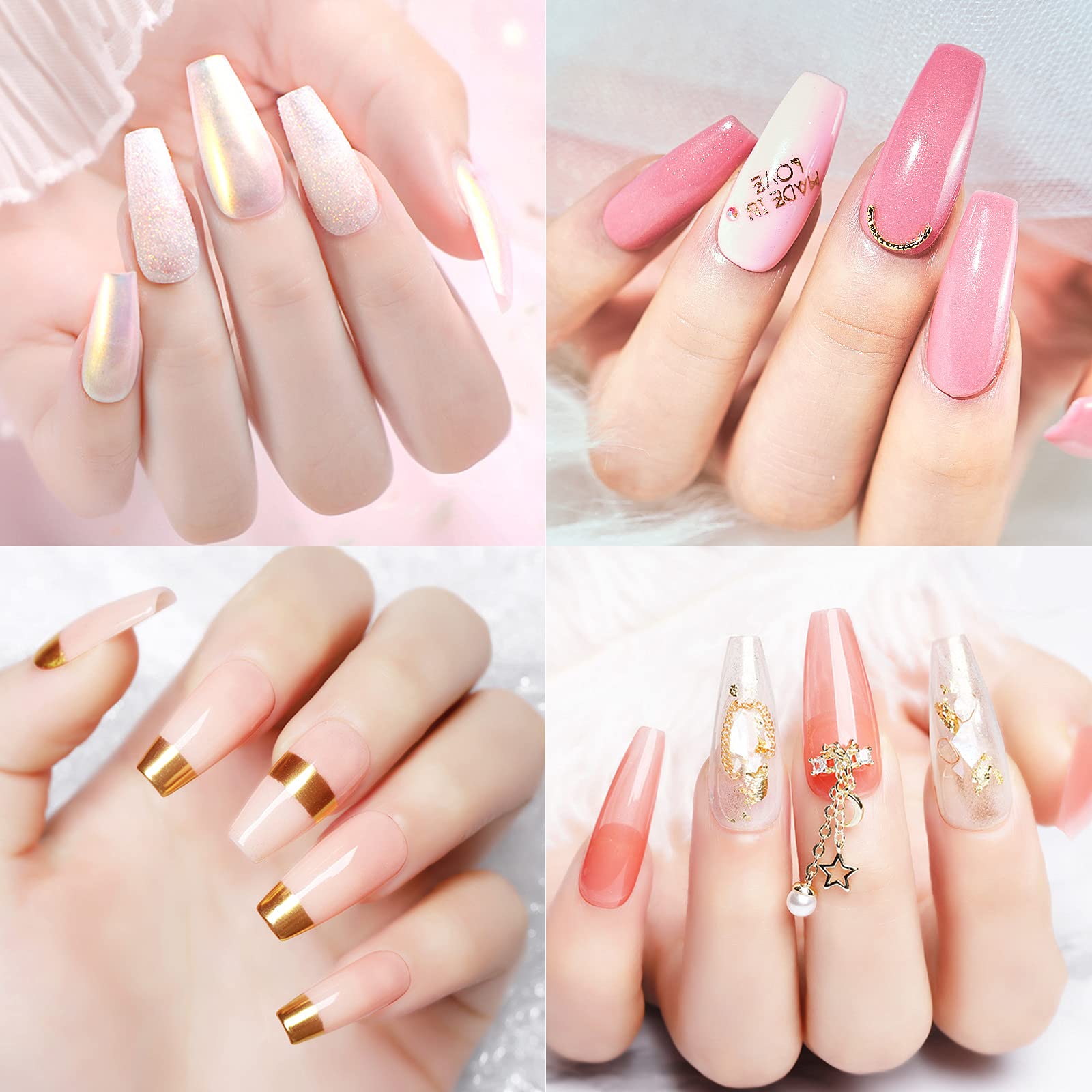 500pcs Clear Short Coffin Fake Nails Tips - Ballerina French Nail Tips Half Cover Acrylic False Nails for Women, DIY Manicure & Nail Art - Perfect for Nail Salons, Home Use, Parties & Special Occasions
