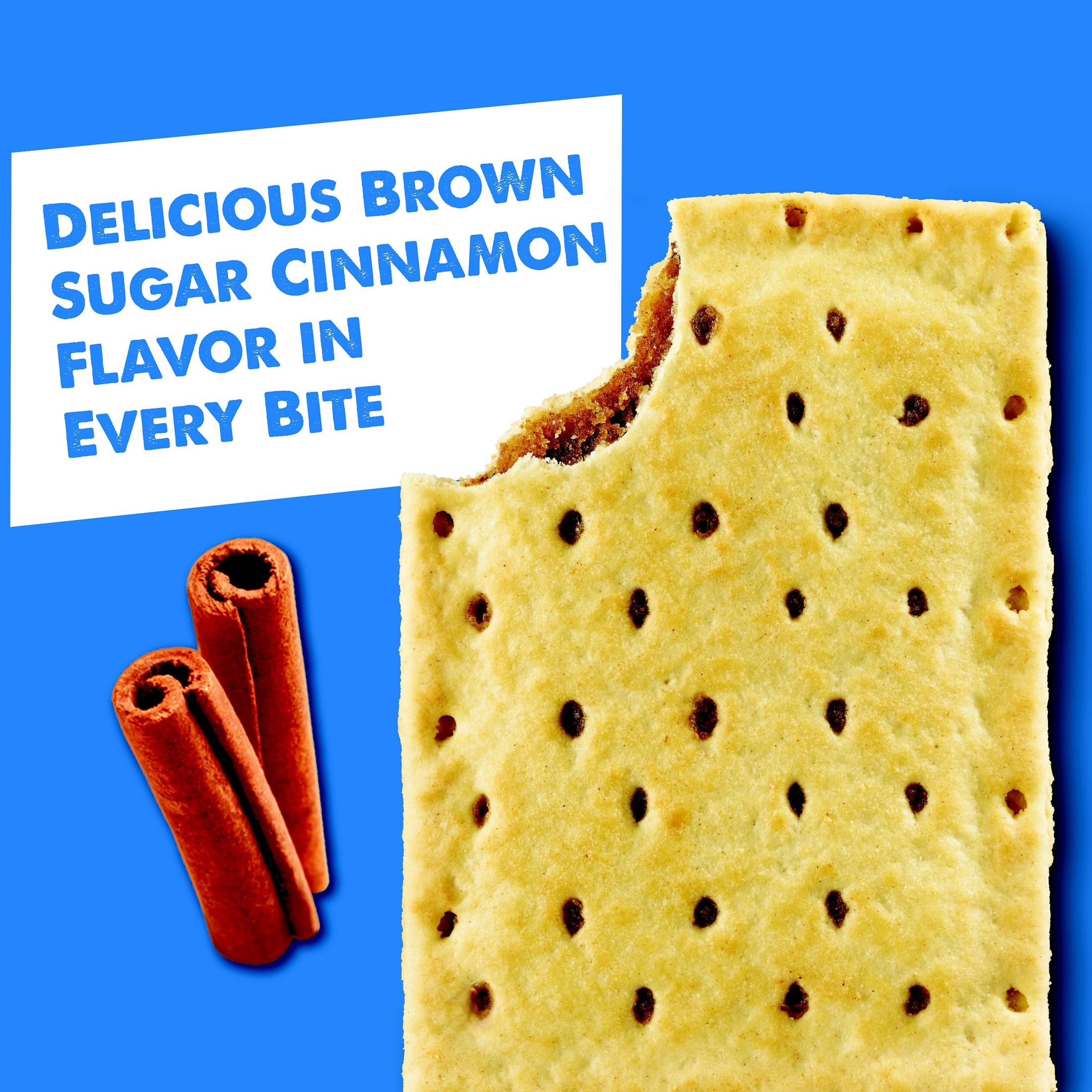 Pop-Tarts Unfrosted Brown Sugar Cinnamon Toaster Pastries - 96 Count (10.15lb) Case - Breakfast Food & Kids Snacks for School Lunches, Quick Breakfast, and On-the-Go Snacking