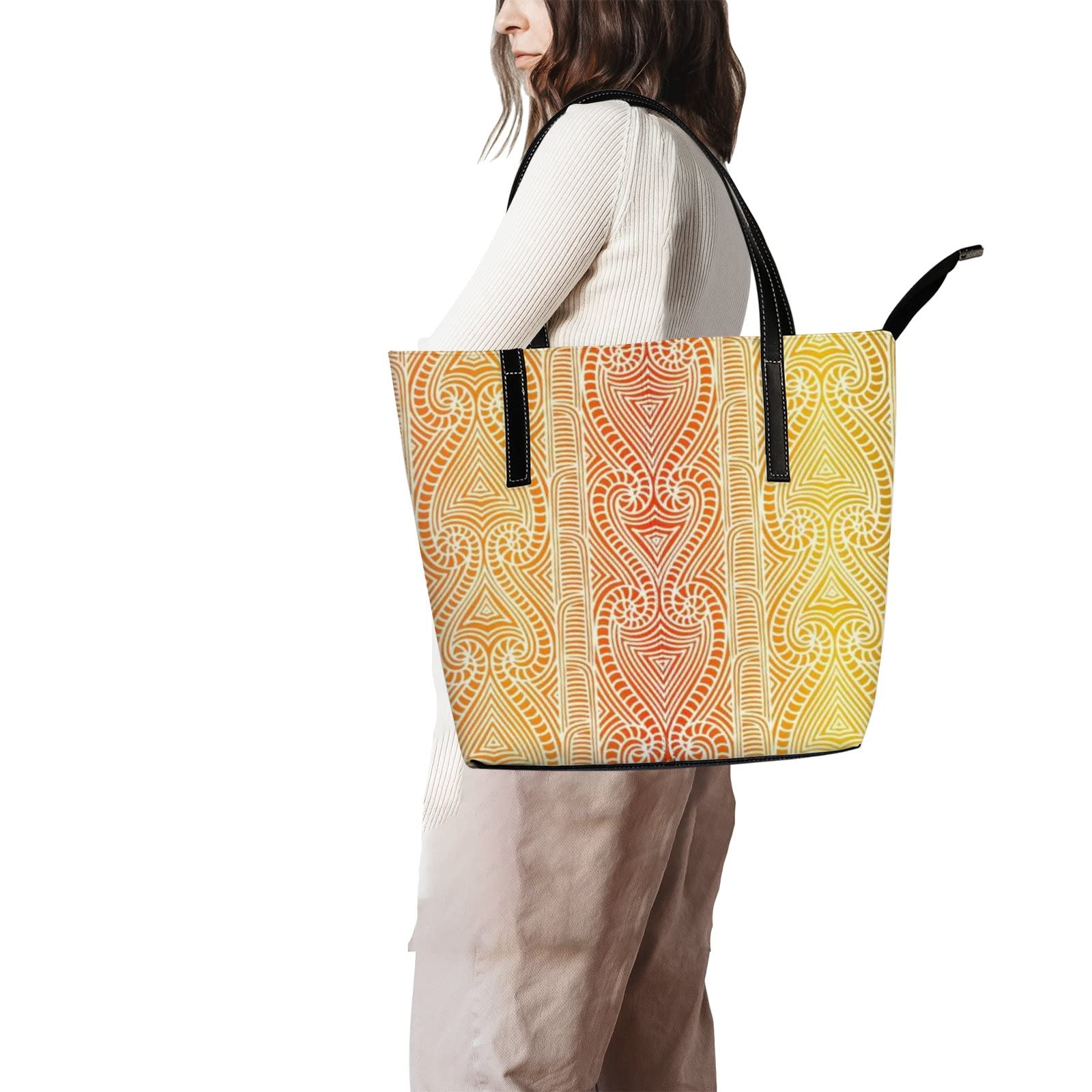 Stylish Leather Tote Bag for Women - Fashionable Crossbody Purse with Adjustable Strap | Perfect for Work, Travel & Everyday Use