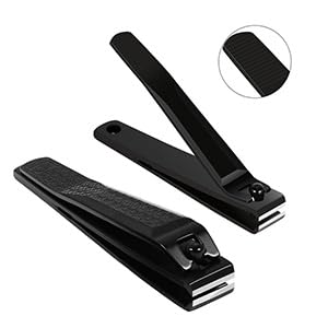 Premium Nail Clipper Set - 3-Piece Travel Kit with Sharp Wide & Regular Clippers + Nail Polish Sheet in Black Storage Bag | Perfect for Home, Travel & Manicures