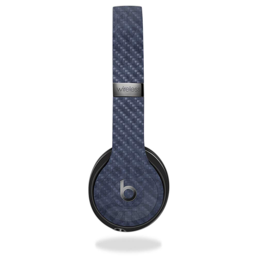 MightySkins Carbon Fiber Skin Cover for Beats Solo 3 Wireless Headphones - Charcoal Lattice Design | Protective & Durable Textured Vinyl Wrap | Easy to Apply, Remove & Change Styles | Made in USA | Perfect for Gym, Travel & Daily Use