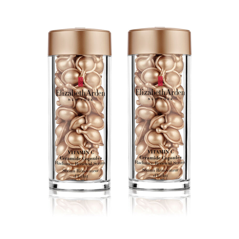 Vitamin C Ceramide Capsules & Radiance Renewal Serum Set - 120 Piece Anti-Aging Skincare for Glowing Skin - Perfect for Night Routine & Dry Skin Care