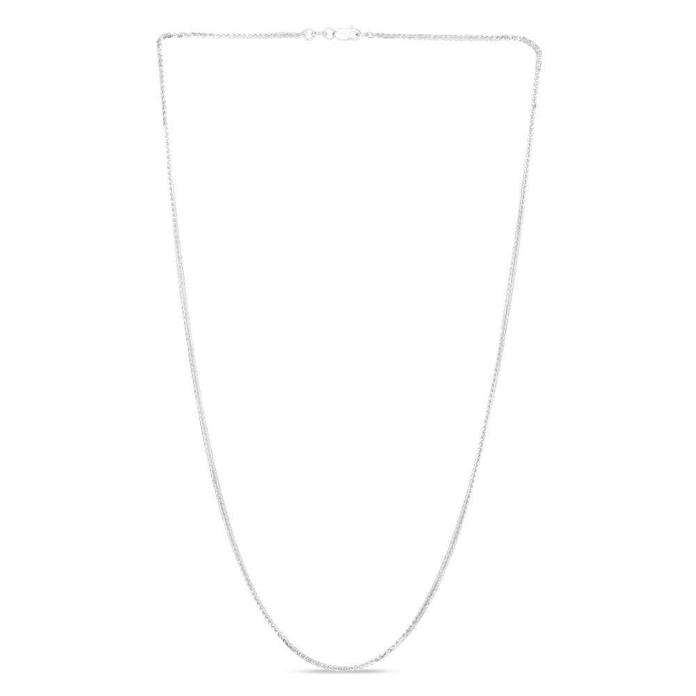 14K Gold 1.8mm Square Wheat Chain Necklace for Men & Women - Dainty Layering Jewelry for Everyday Wear, Gifts & Special Occasions