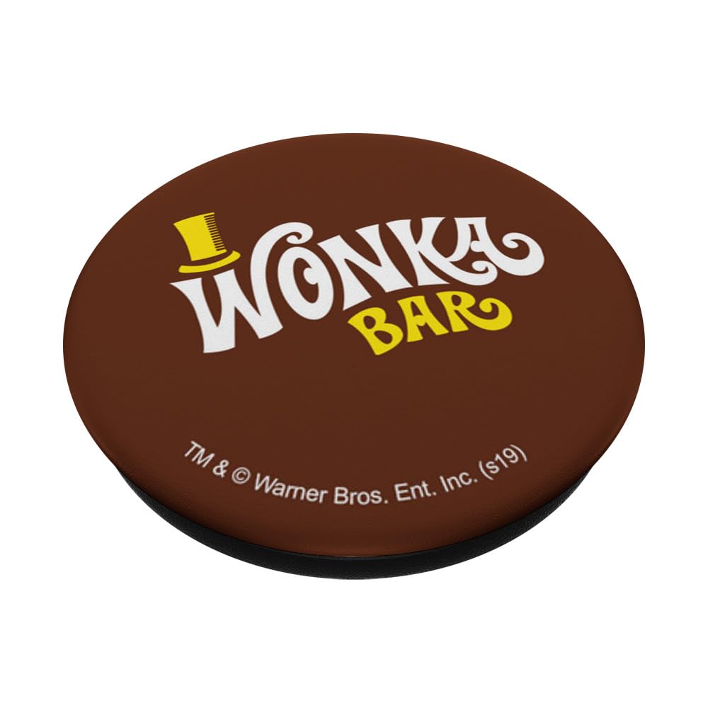Original Wonka Bar Logo PopSockets Standard PopGrip - Willy Wonka and the Chocolate Factory Inspired Phone Grip - Perfect for Fans, Movie Lovers & Everyday Phone Protection