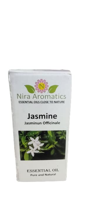 Pure Jasmine Essential Oil - 100% Natural & Extracted from Jasmine Flowers (15ml) for Aromatherapy, Massage & DIY Skincare