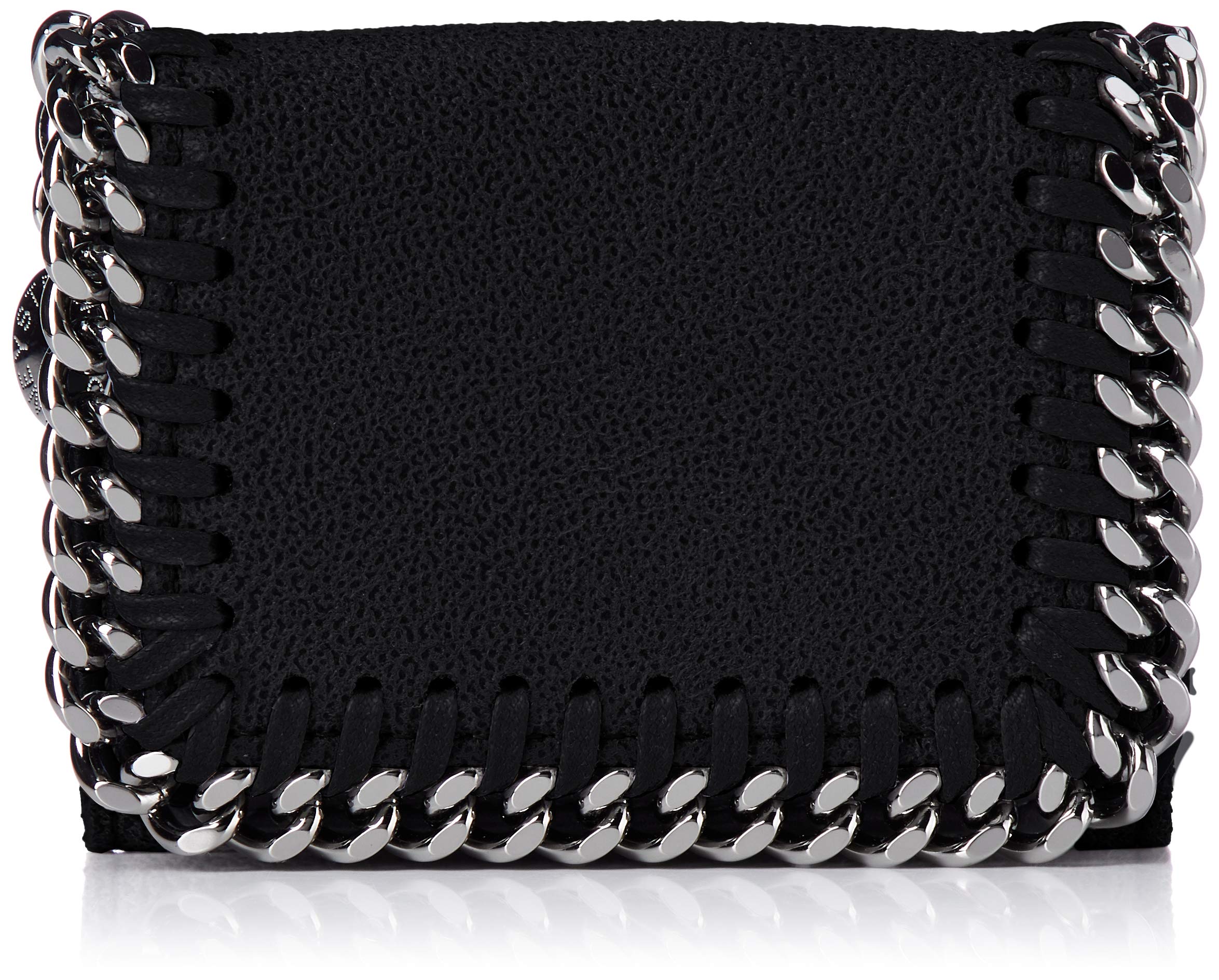 Stella McCartney Women's Trifold Mini Wallet - Vegan Leather Compact Card Holder for Everyday Use, Travel & Business