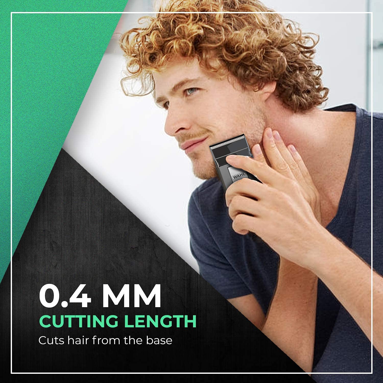Wahl 03615-024 Cordless Travel Shaver - 0.4mm Precision Cutting, 45 Min Runtime, Includes Extra Blade & Foil - Black | Perfect for Business Trips, Gym Bags & On-The-Go Grooming
